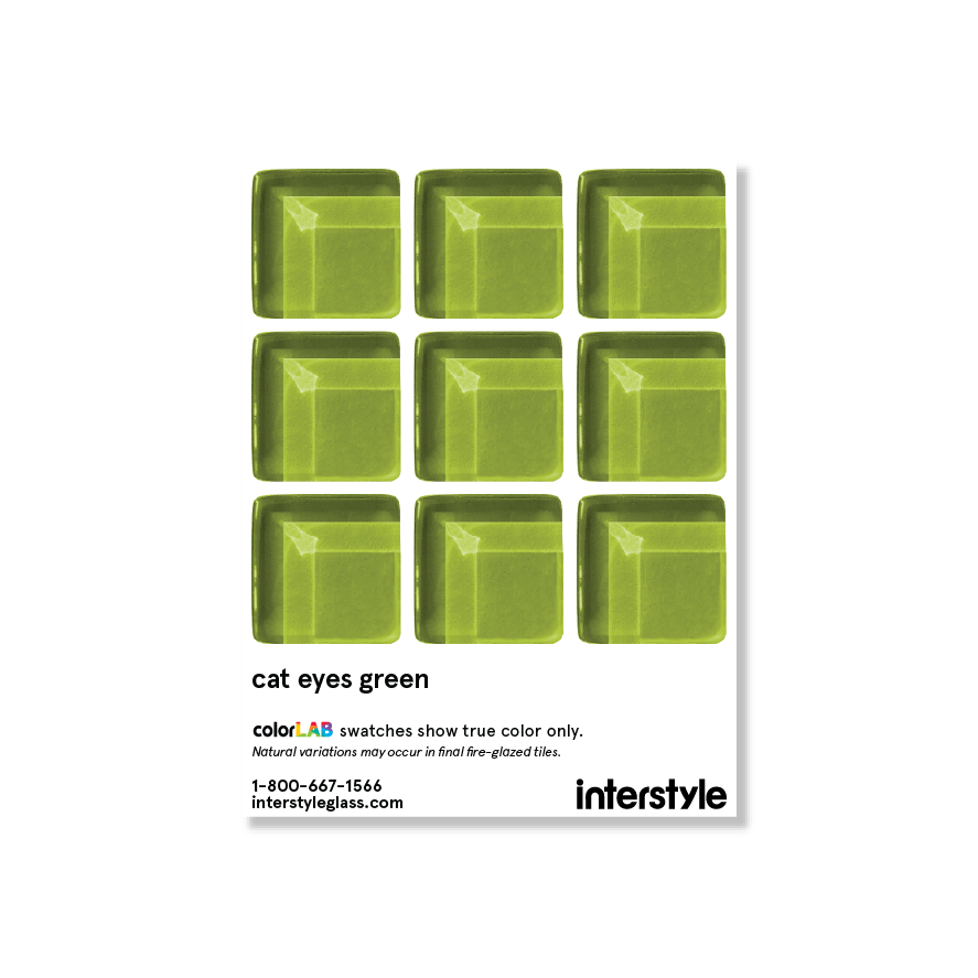 Sample Swatch | Cat eyes Green