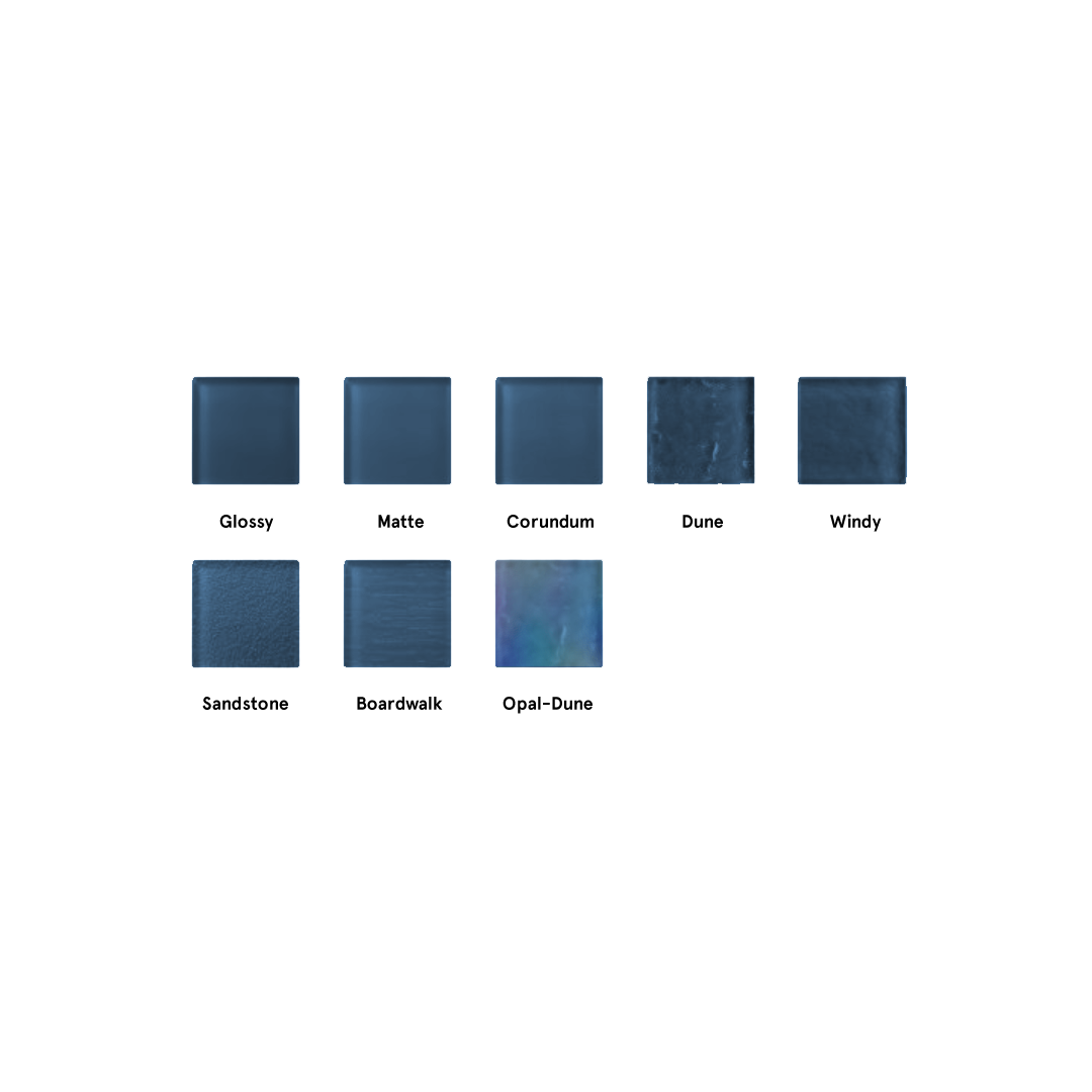 Made To Order Glass Tile | Weathered Blue