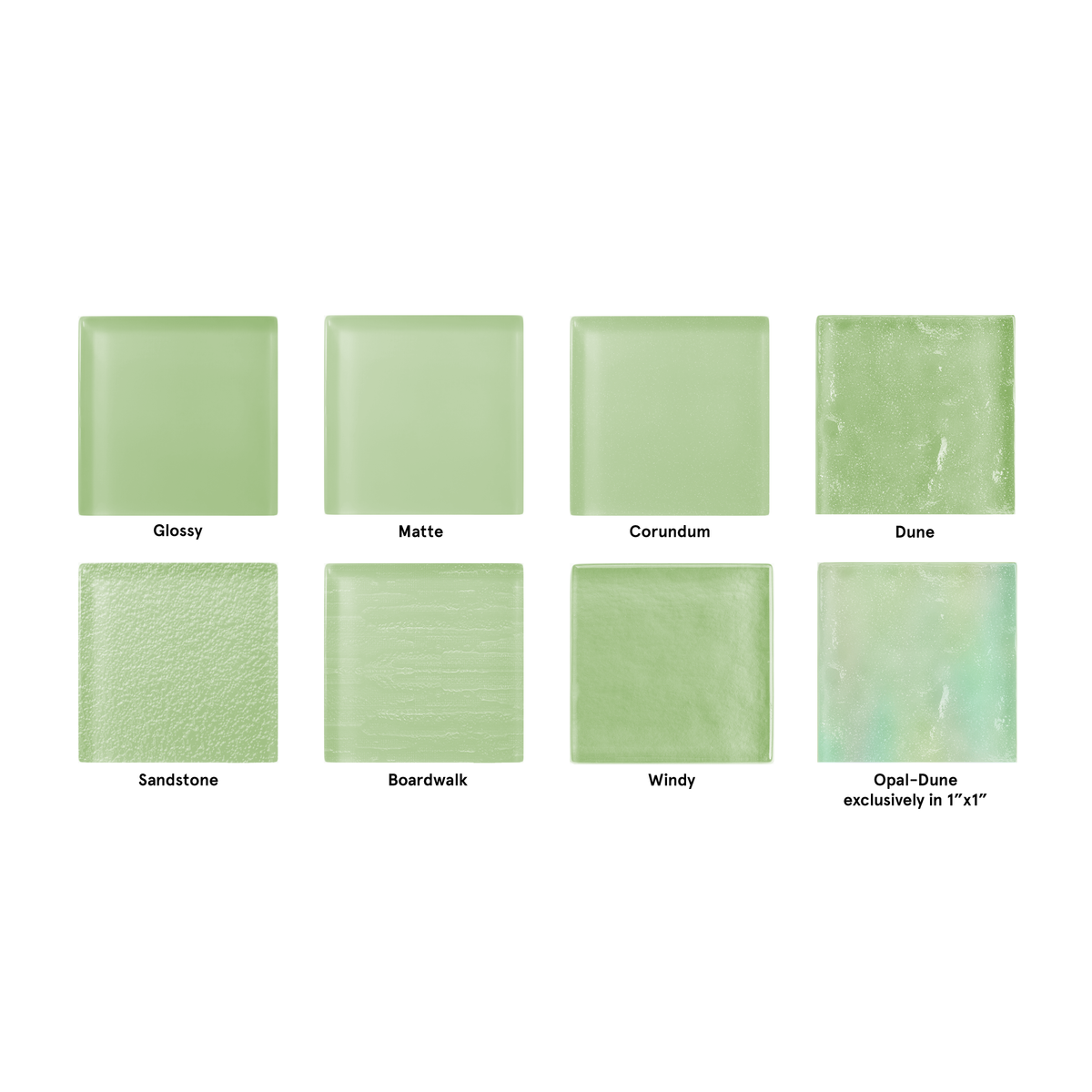 Made To Order Glass Tile | Lime Macaroon