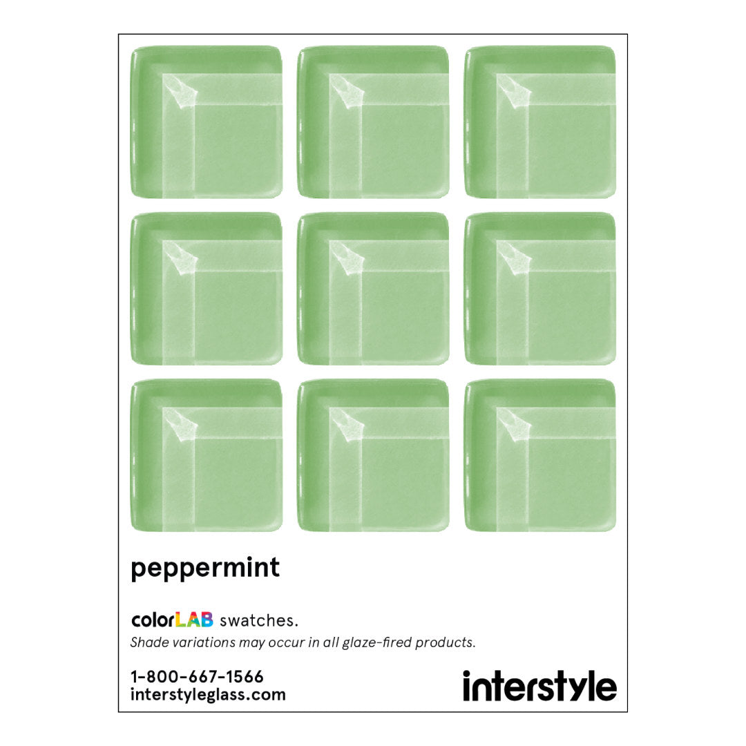Made To Order Glass Tile | Peppermint
