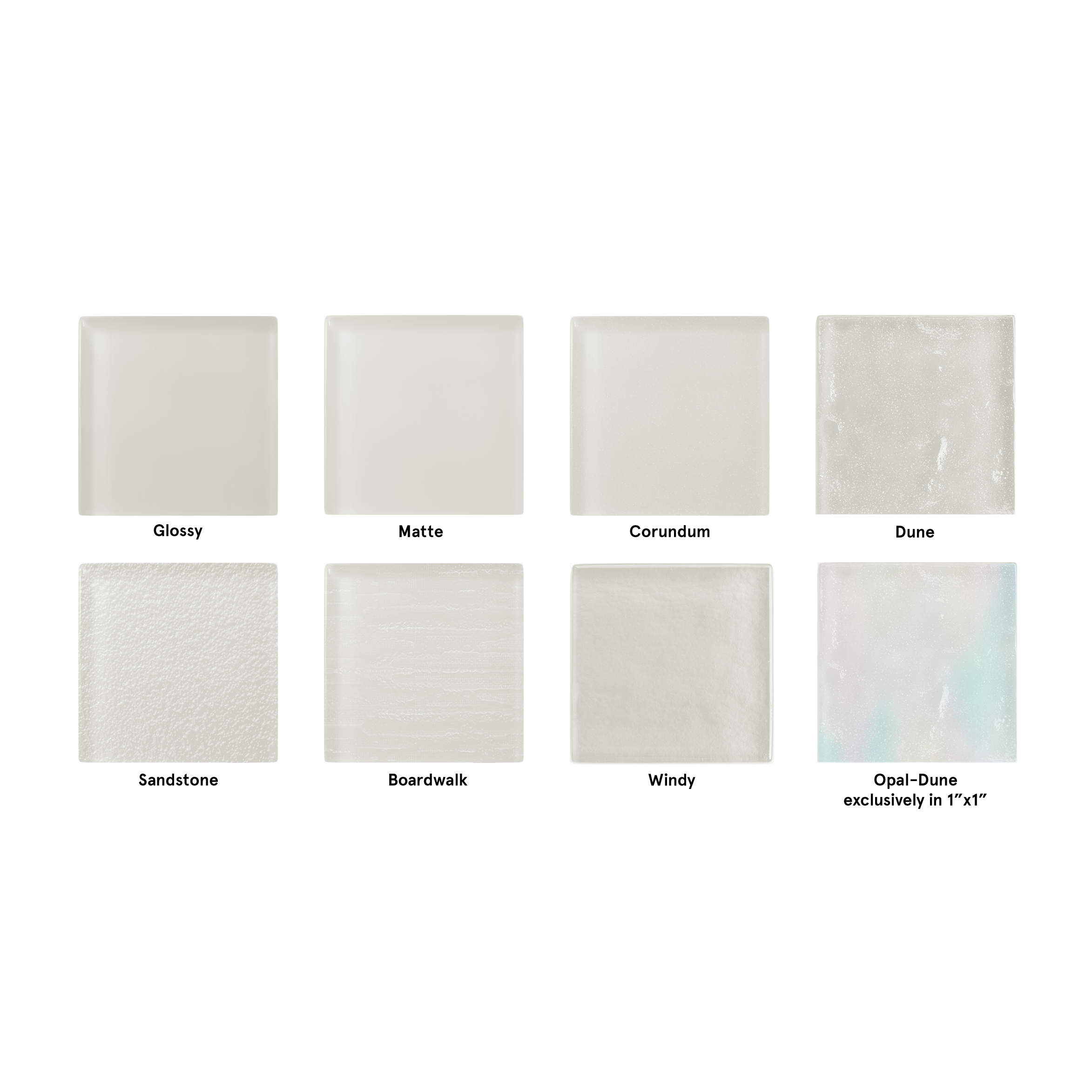 Made To Order Glass Tile | Weathered White
