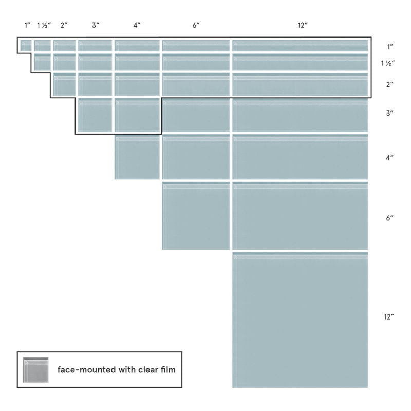Made To Order Glass Tile | Barely Blue