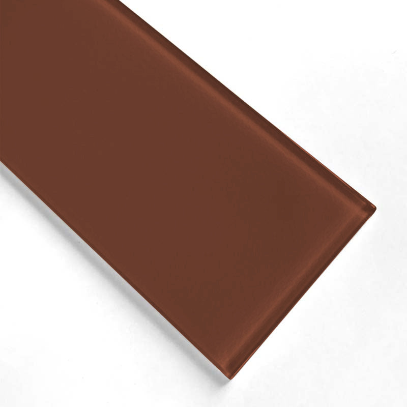 Made To Order Glass Tile | Brown Leather