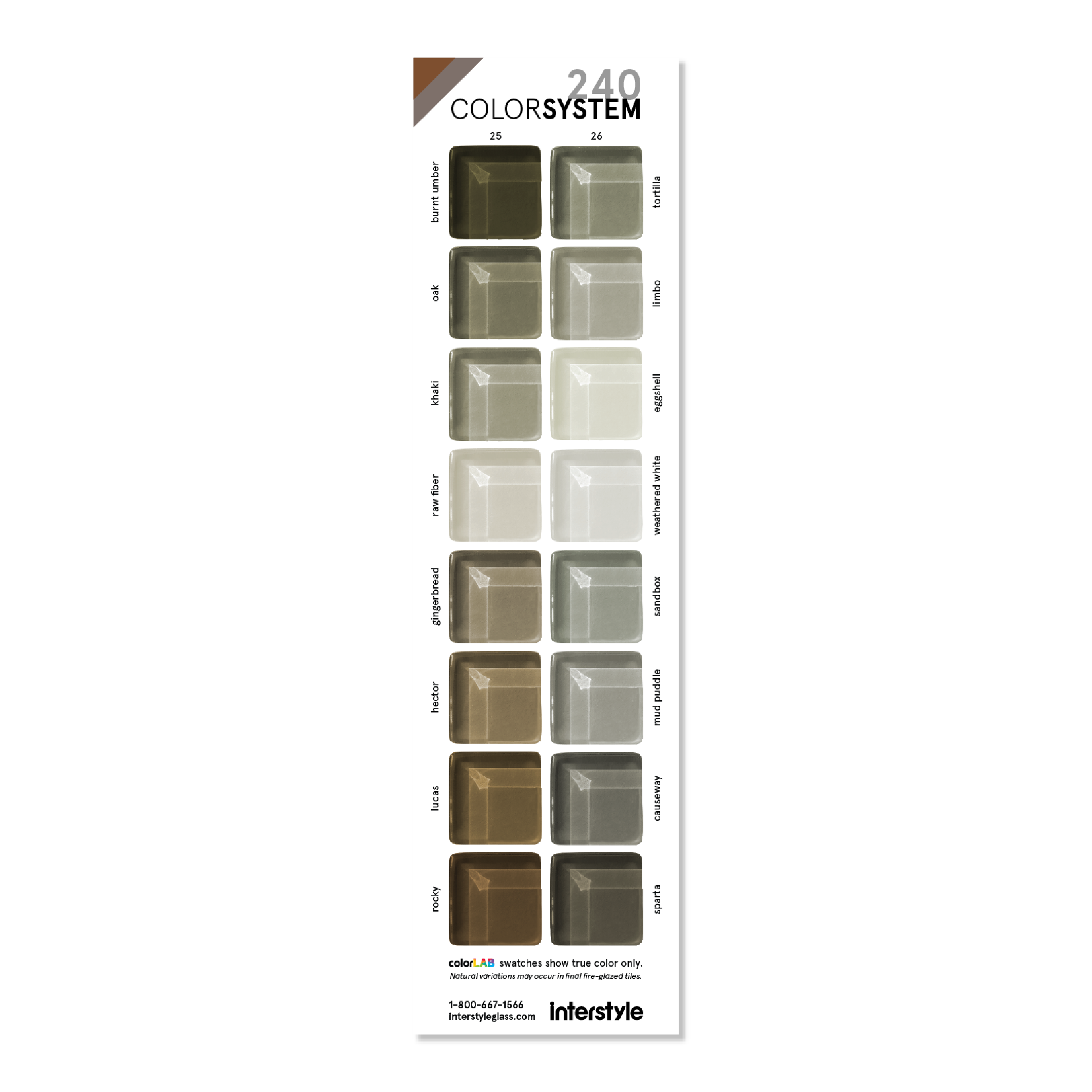 Glass Sample | Color Card 25-26