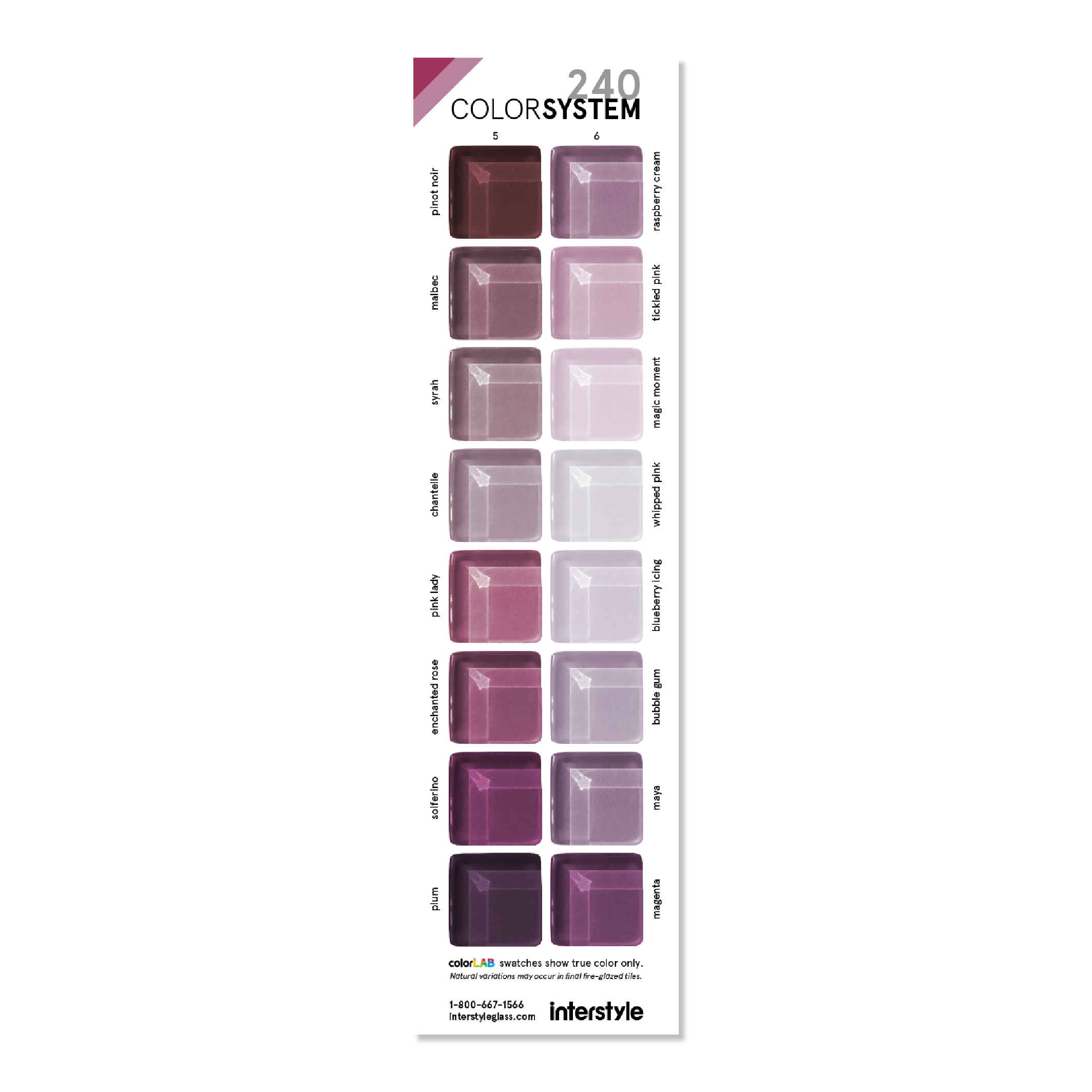 Glass Sample | Color Card 5-6