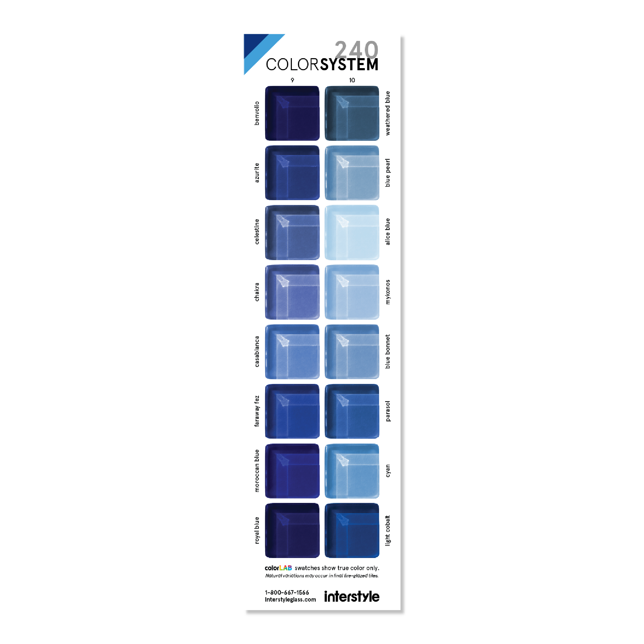 Glass Sample | Color Card 9-10
