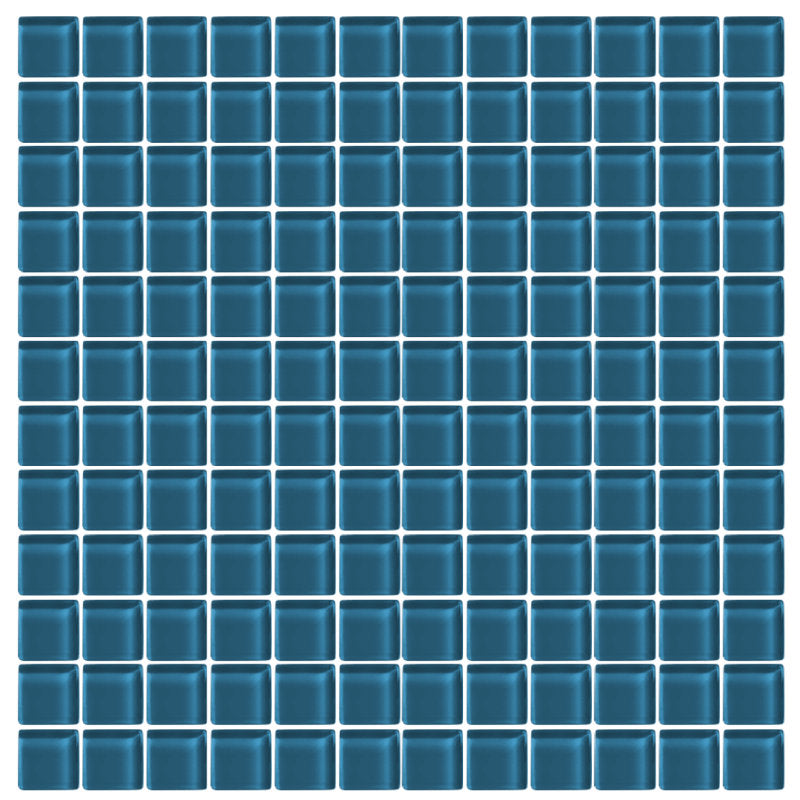 In-Stock Laguna Blue 1x1 glass tile