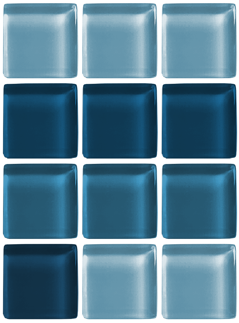 In-Stock Glass Tile | Coastline Waterline