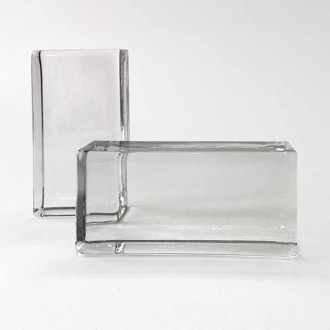 Clear Glass Brick | 4"x8"x2" Architectural