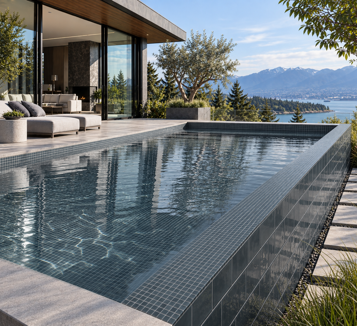 Made To Order Glass Tile | River Rock
