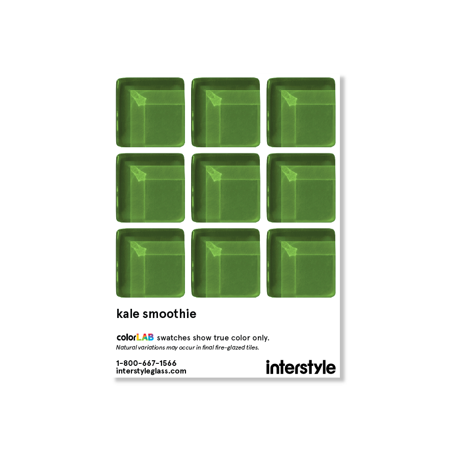 Made To Order Glass Tile | Kale Smoothie