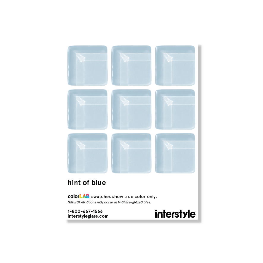 Sample Swatch | Hint of Blue