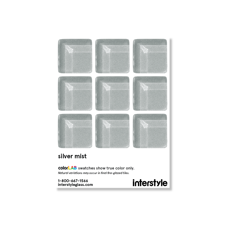 Sample Swatch | Silver Mist Metallic
