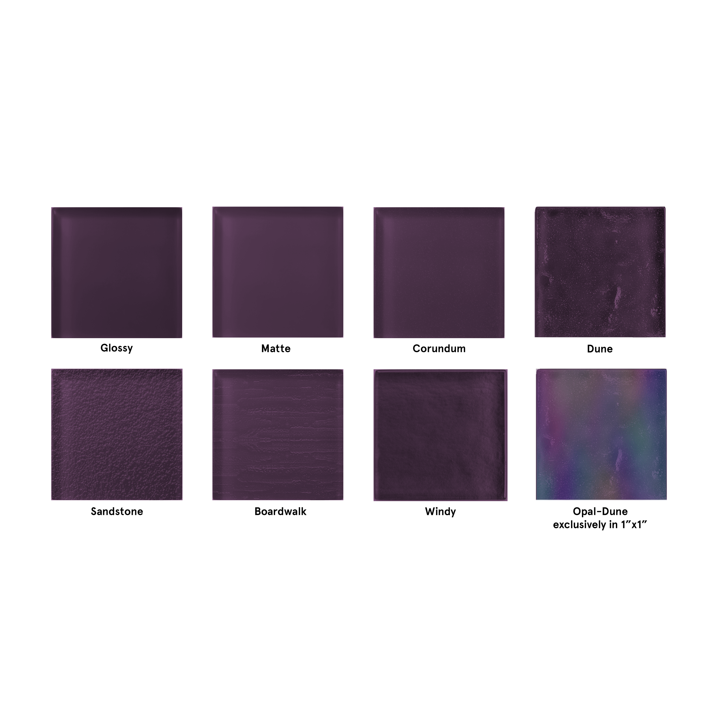 Made To Order Glass Tile | Plum