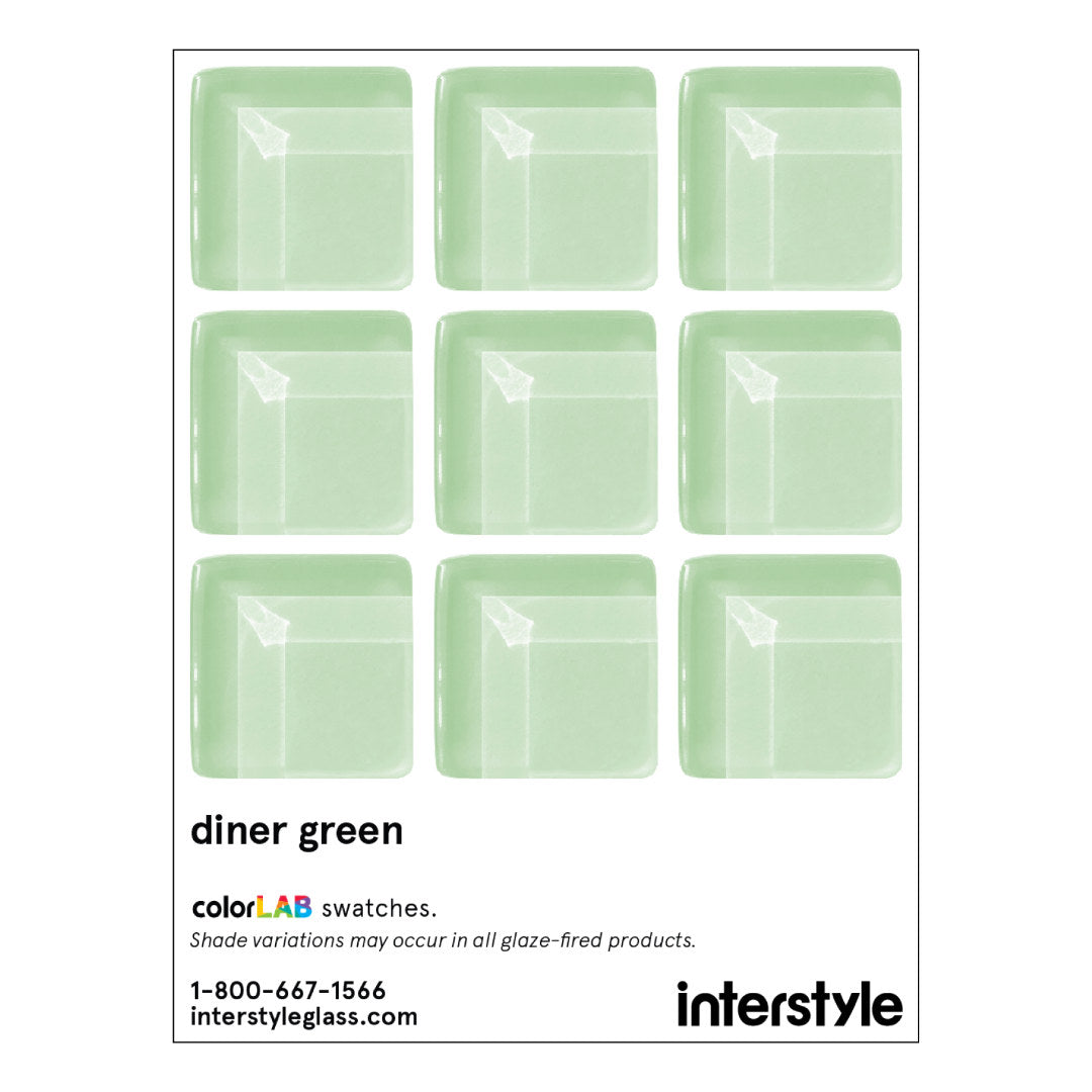 Made To Order Glass Tile | Diner Green