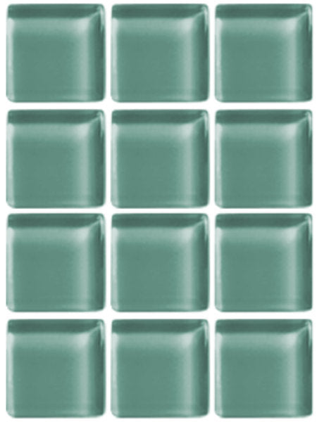 In-Stock Organic Green 1x1 glass tile