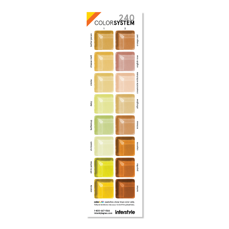 Glass Sample | Color Card 1-2