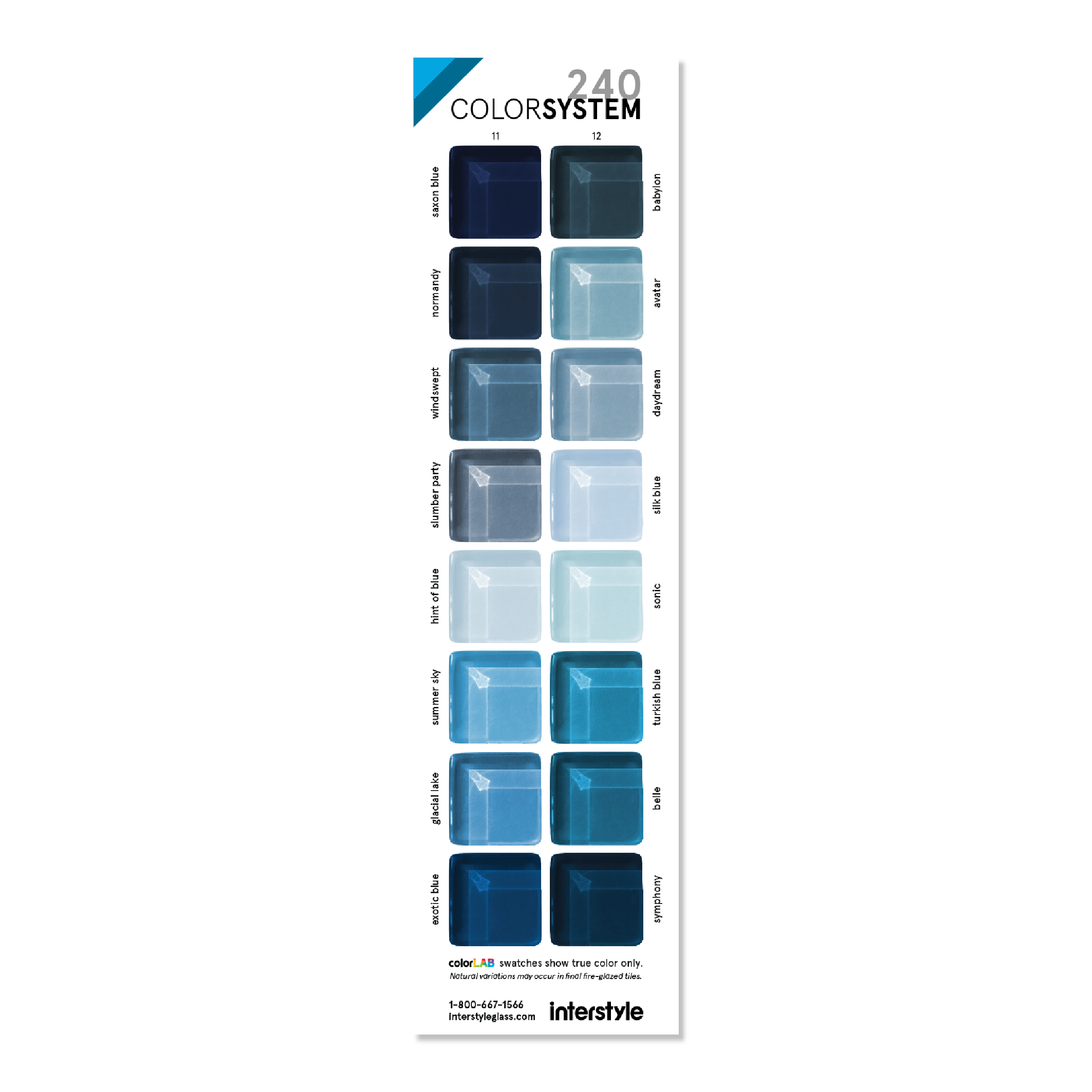 Glass Sample | Color Card 11-12