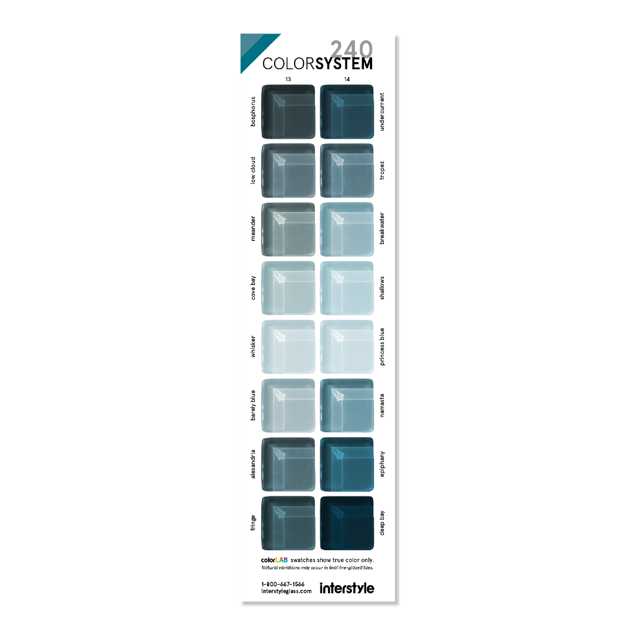 Glass Sample | Color Card 13-14