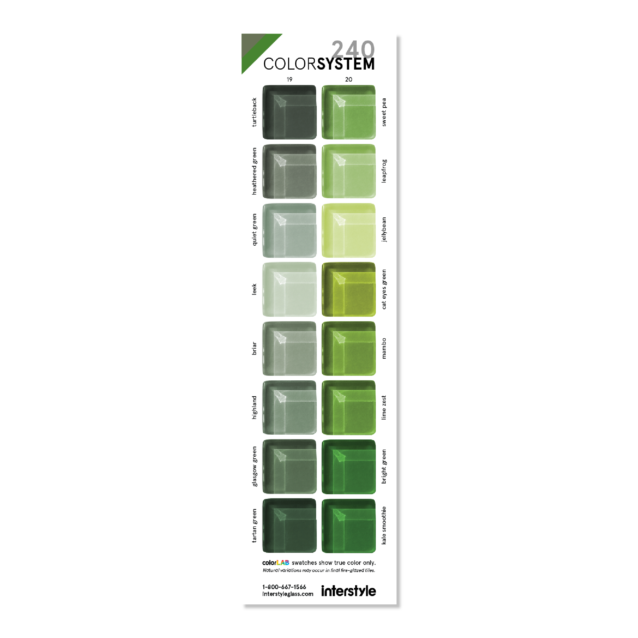 Glass Sample | Color Card 19-20