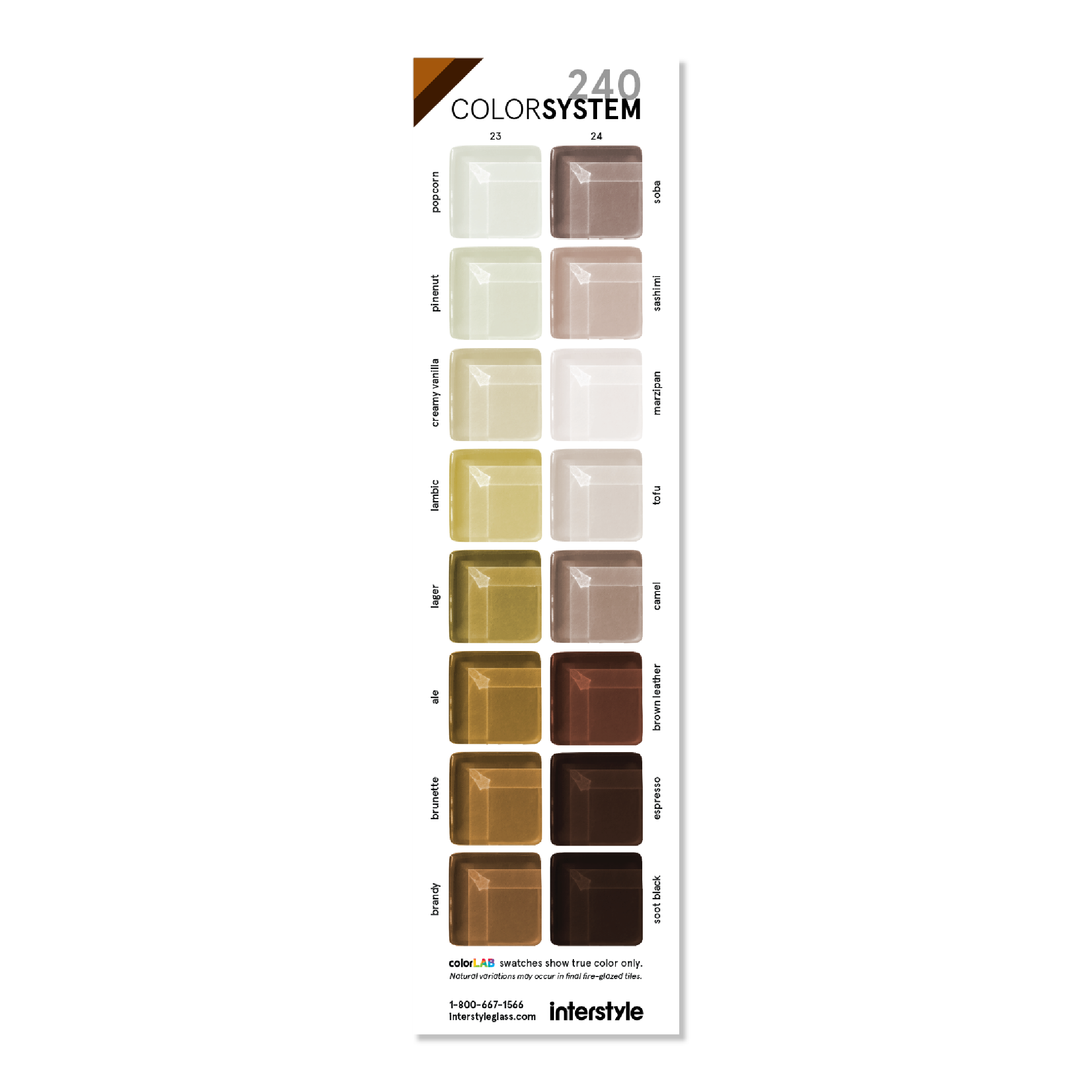 Glass Sample | Color Card 23-24