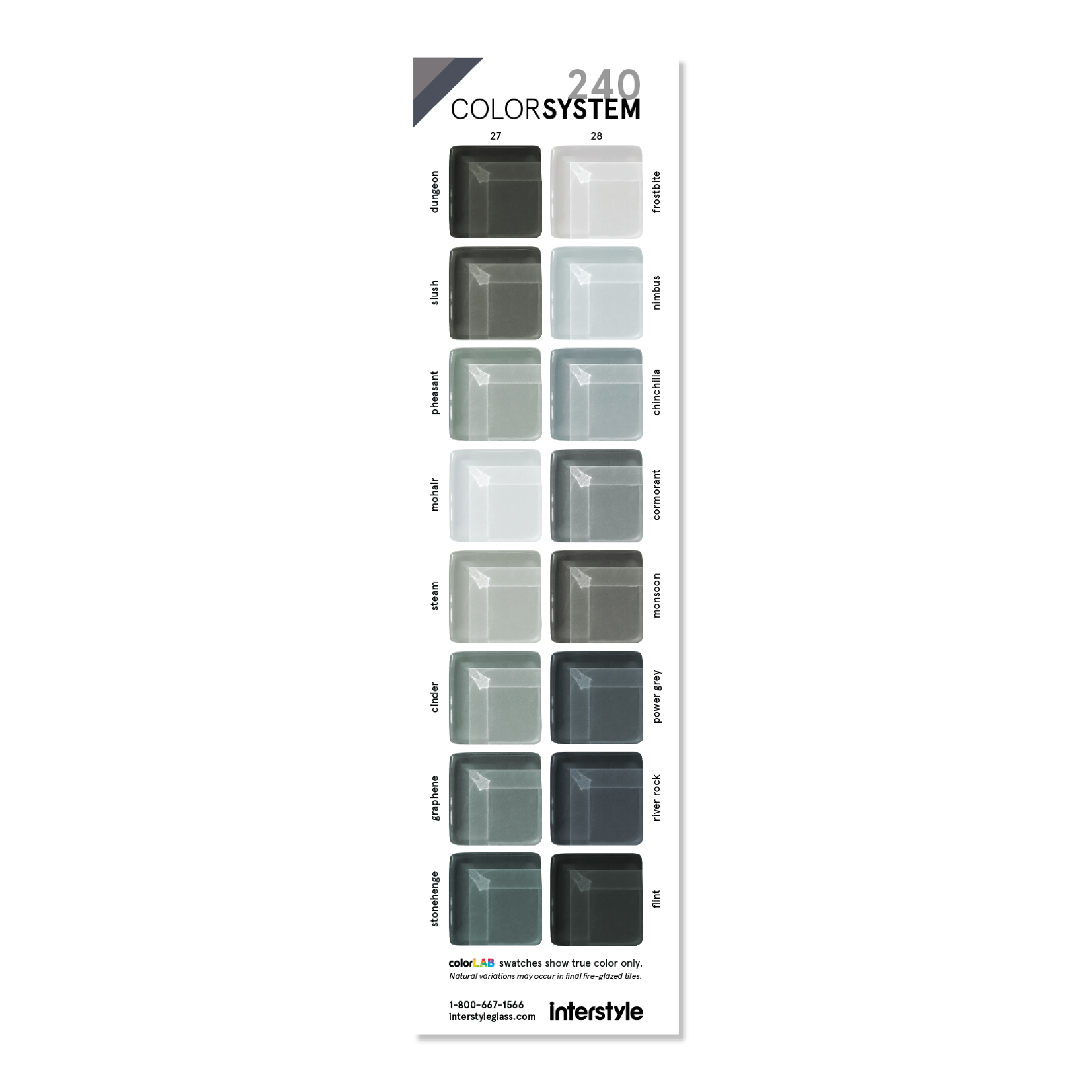 Glass Sample | Color Card 27-28
