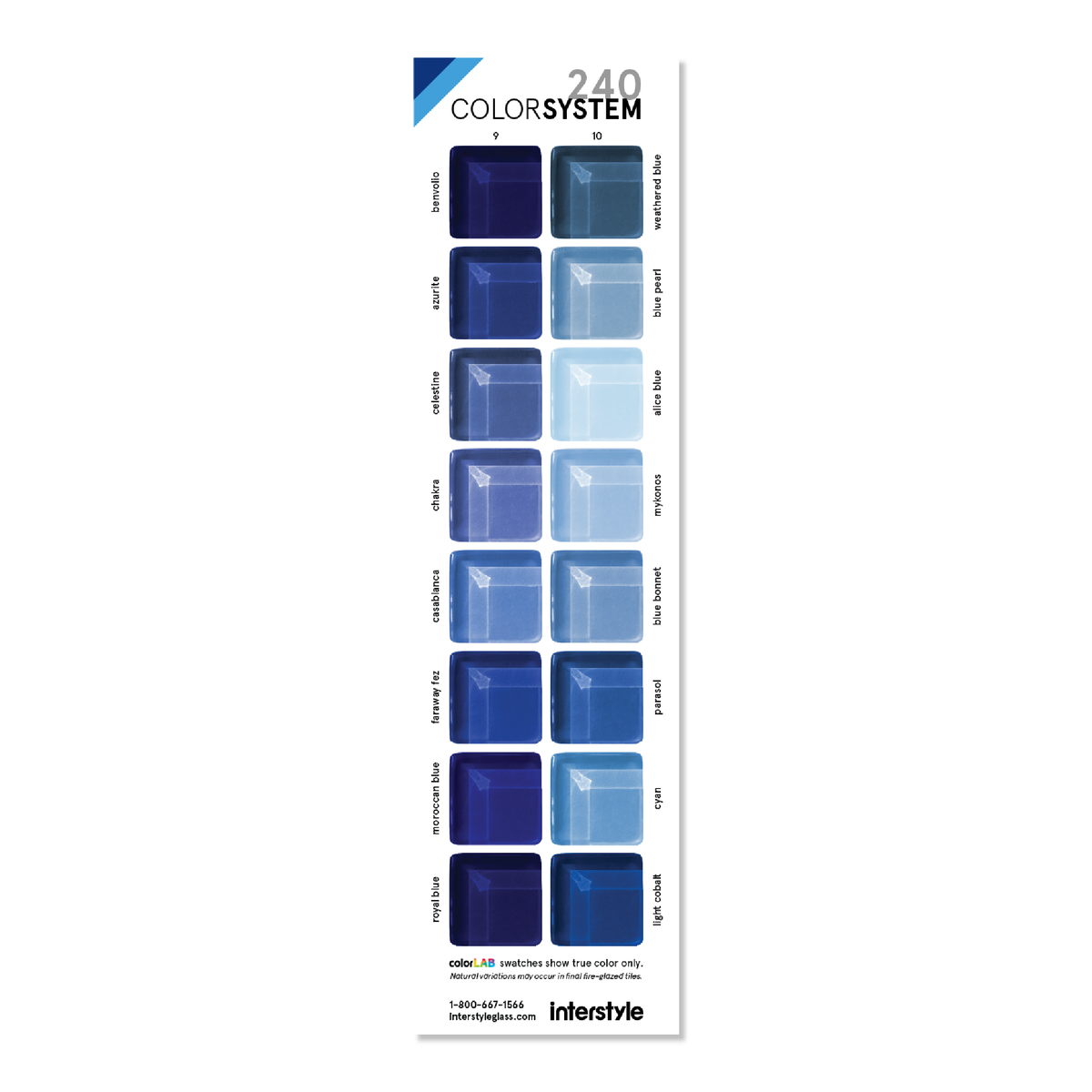 Glass Sample | Color Card 9-10