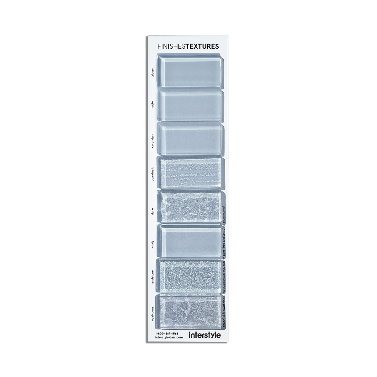 Glass Sample | Finishes & Textures Card