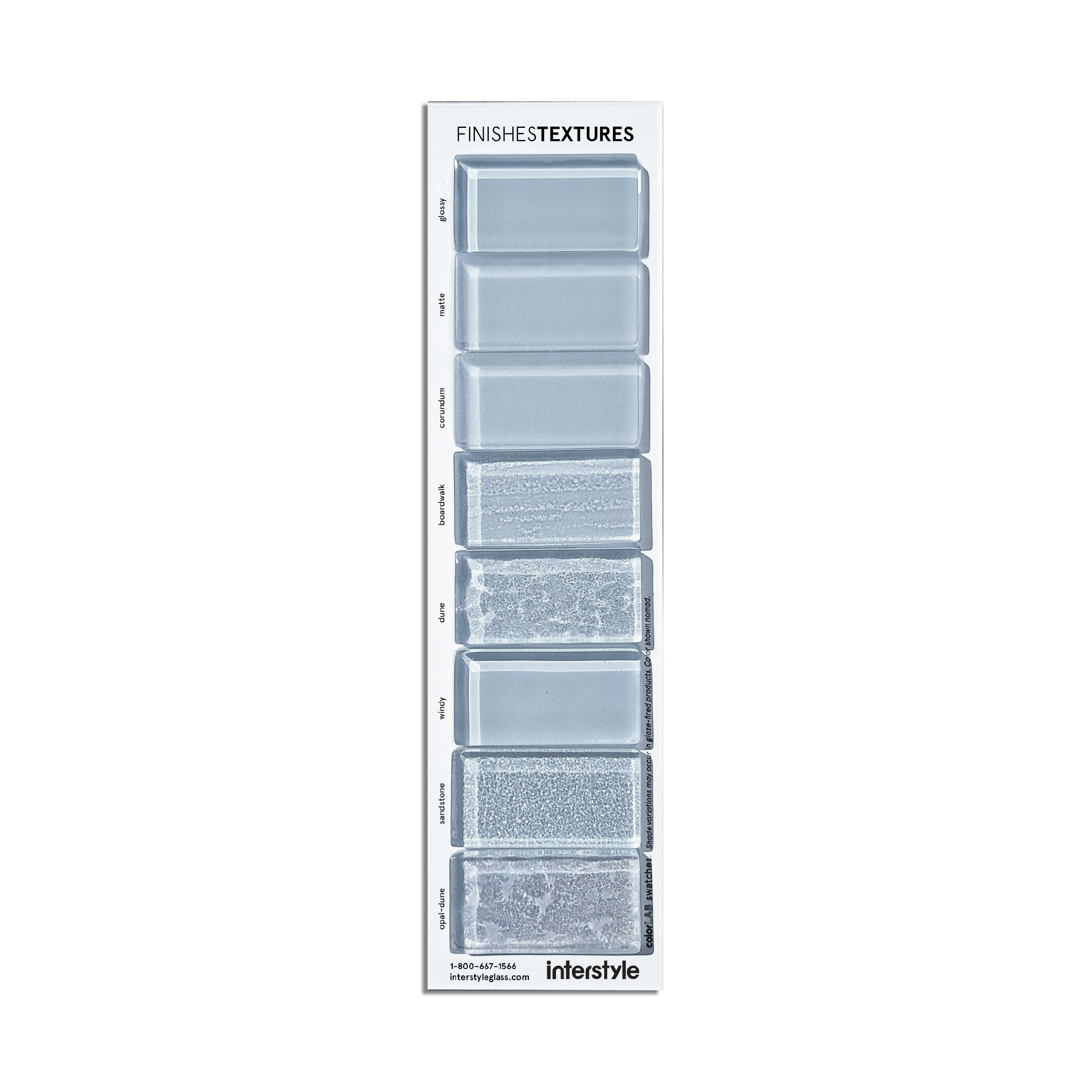 Glass Sample | Finishes & Textures Card
