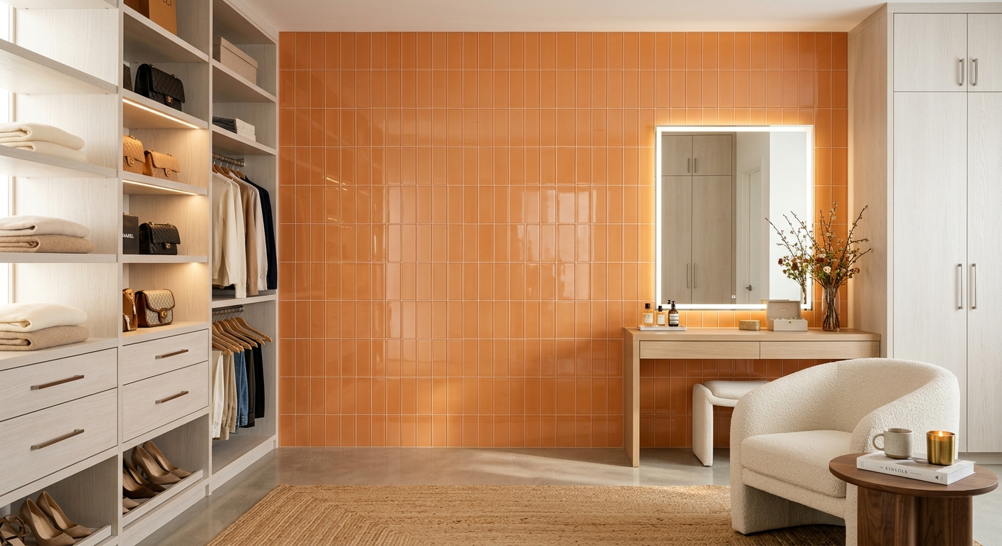 Made To Order Glass Tile | Orange Zest