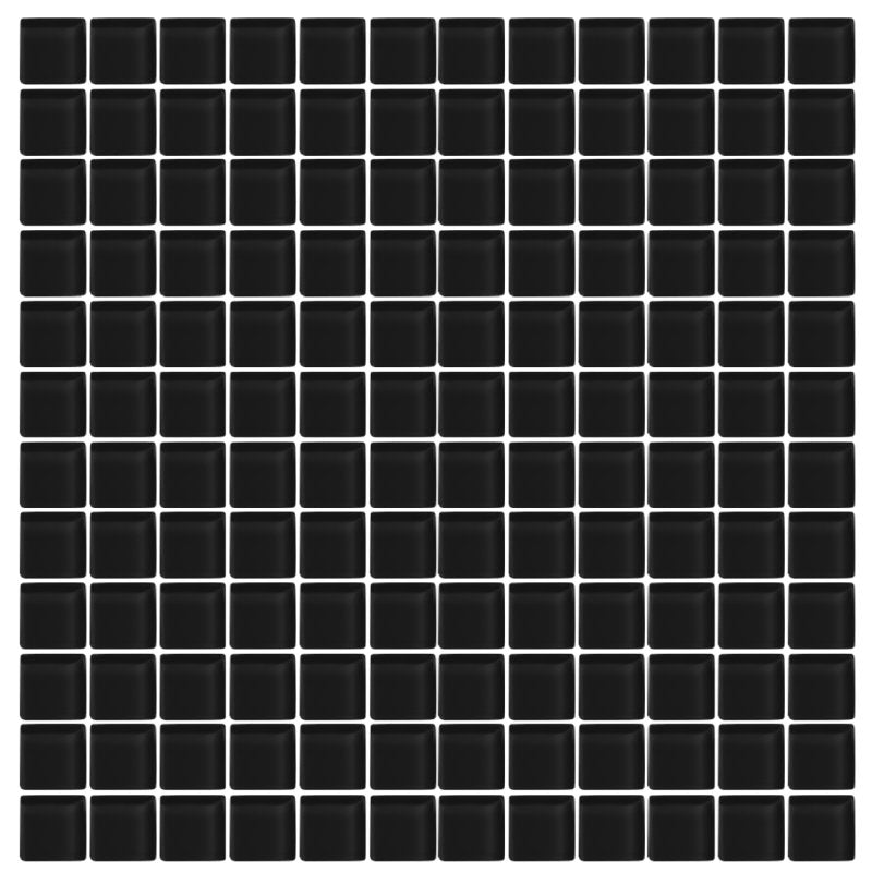 In-Stock Black Cod 1x1 glass tile
