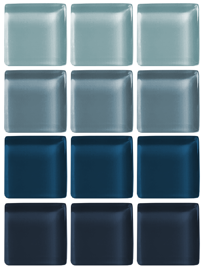 In-Stock Glass Tile | Nightfall Waterline