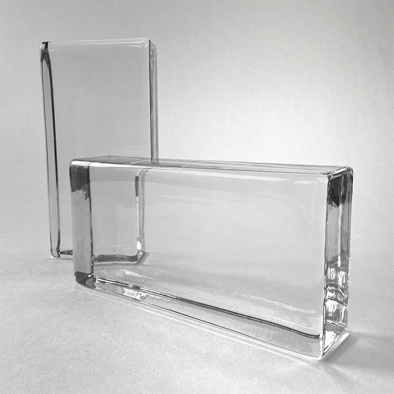 Clear Glass Brick | 4"x8"x2" Architectural