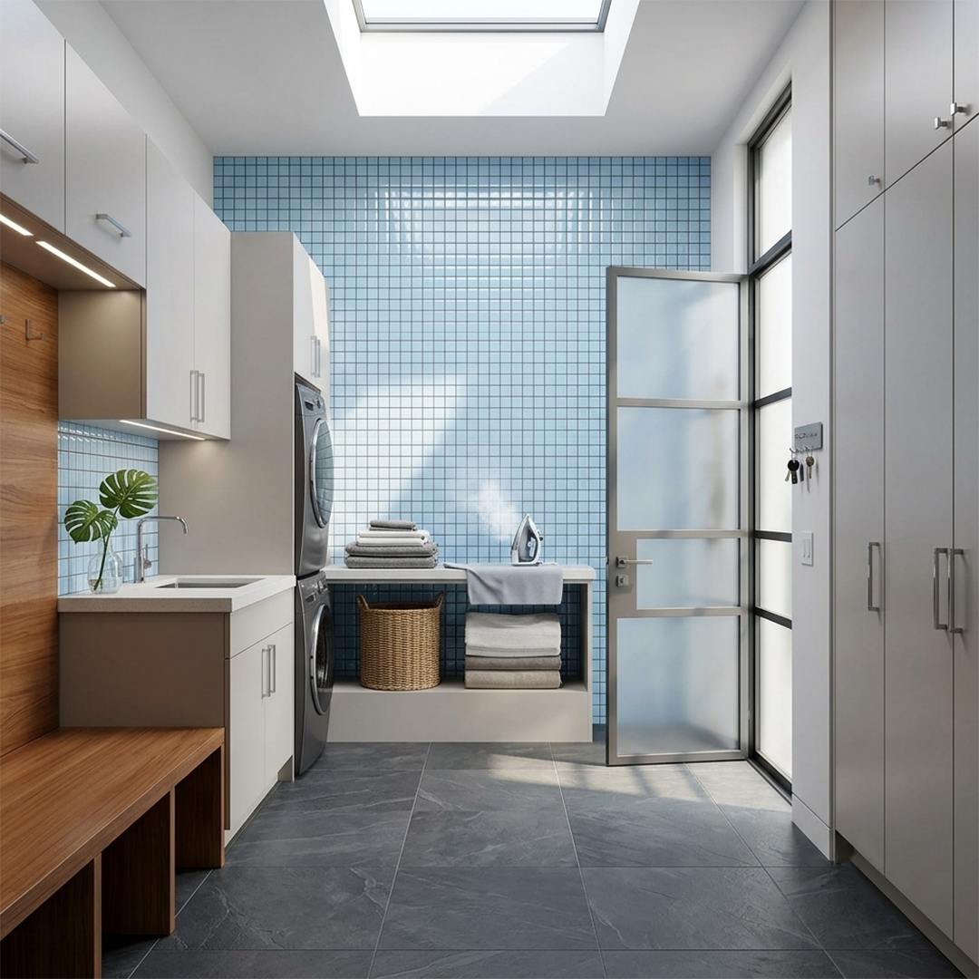 Made To Order Glass Tile | Alice Blue