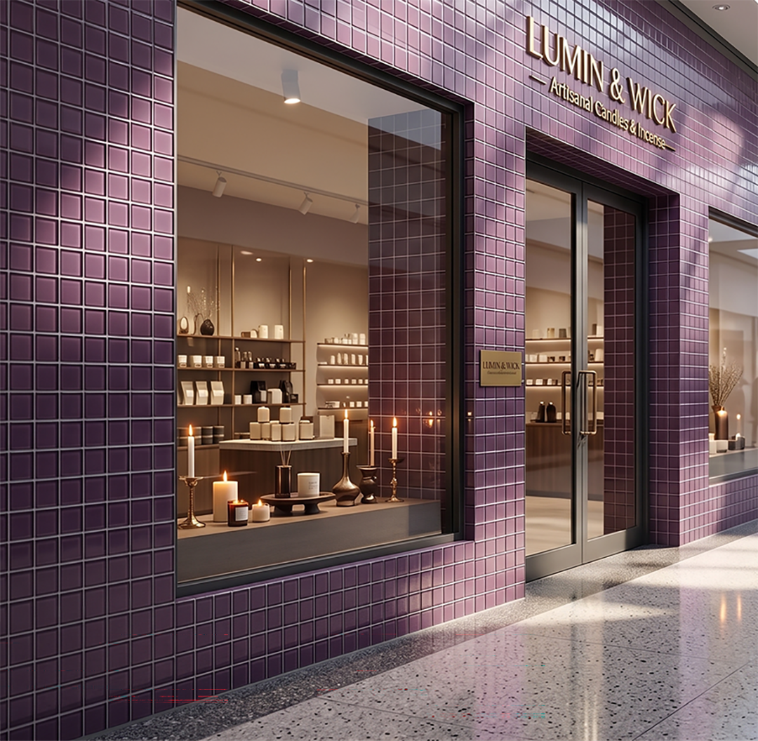 Made To Order Glass Tile | Magenta