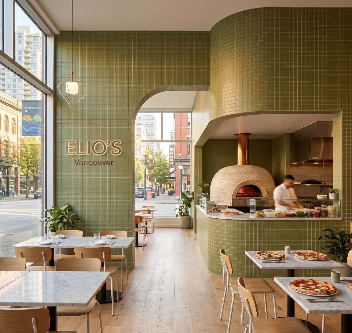 Color Glazed Porcelain | Pesto